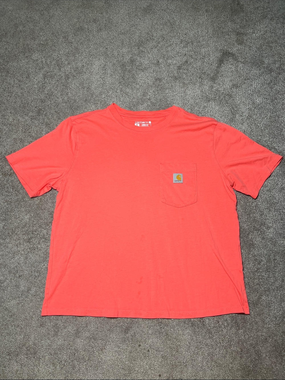 Carhartt Women’s Loose Fit Cropped T Shirt Salmon Pink size Medium